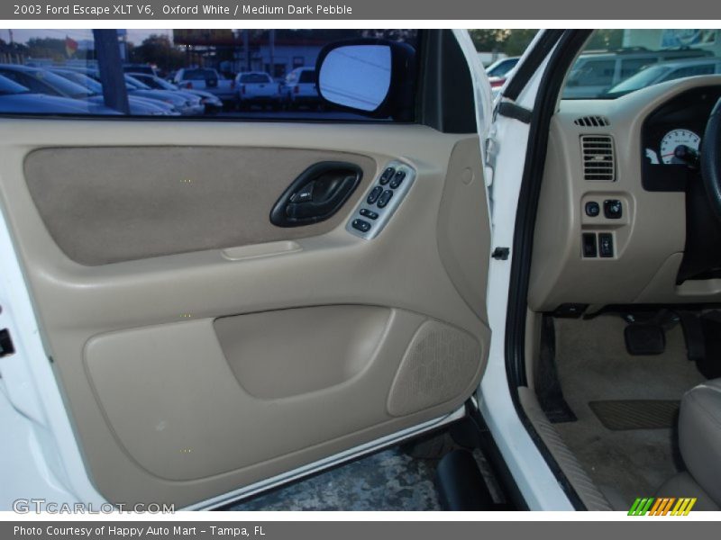 Oxford White / Medium Dark Pebble 2003 Ford Escape XLT V6