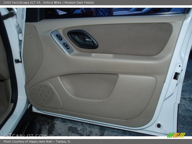 Oxford White / Medium Dark Pebble 2003 Ford Escape XLT V6