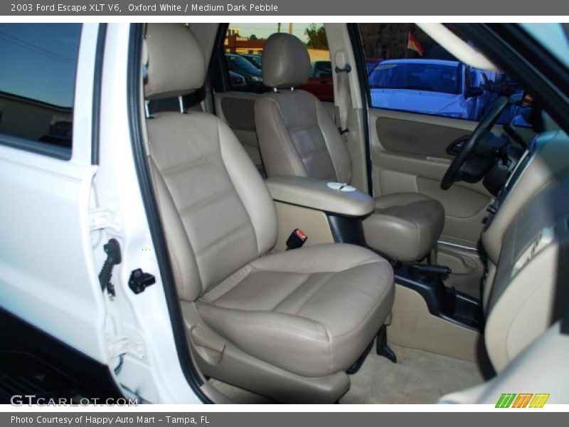 Oxford White / Medium Dark Pebble 2003 Ford Escape XLT V6