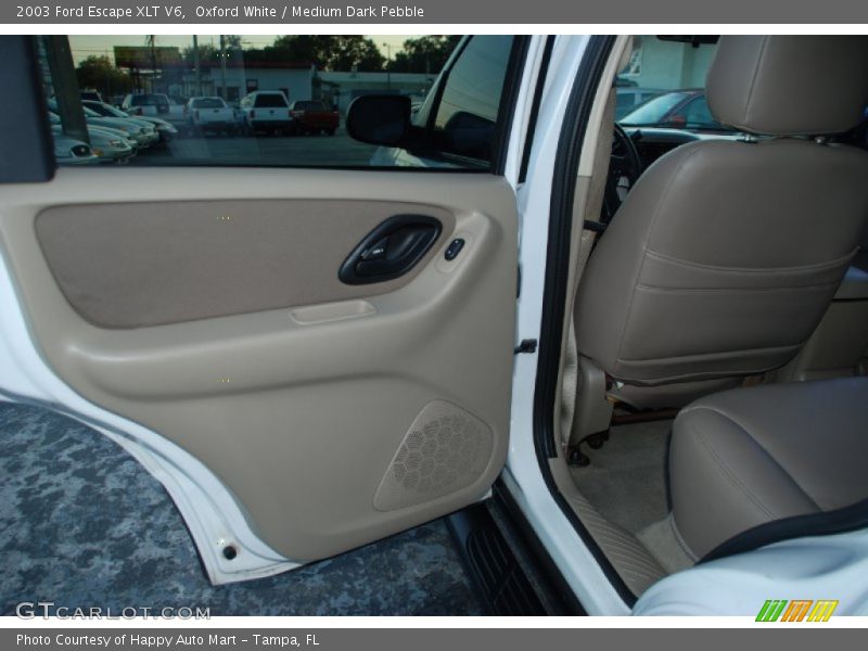 Oxford White / Medium Dark Pebble 2003 Ford Escape XLT V6