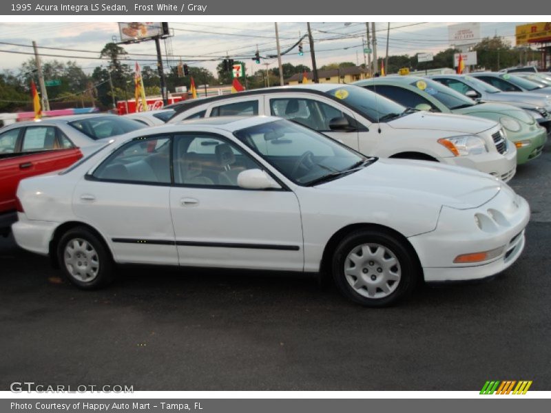 Frost White / Gray 1995 Acura Integra LS Sedan