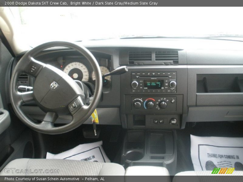 Bright White / Dark Slate Gray/Medium Slate Gray 2008 Dodge Dakota SXT Crew Cab