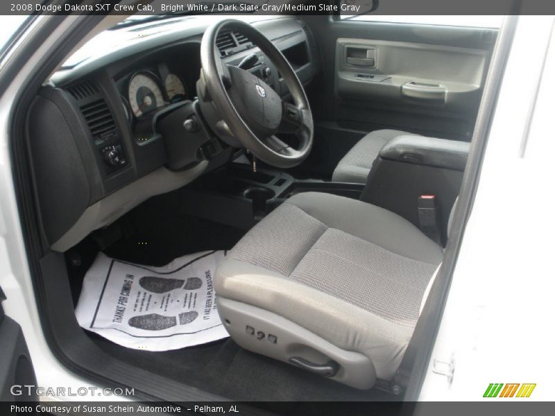 Bright White / Dark Slate Gray/Medium Slate Gray 2008 Dodge Dakota SXT Crew Cab