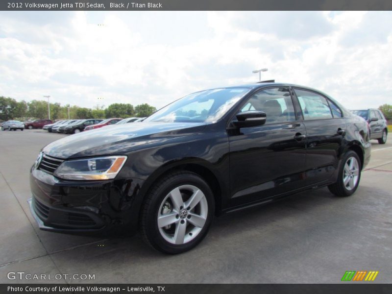 Black / Titan Black 2012 Volkswagen Jetta TDI Sedan