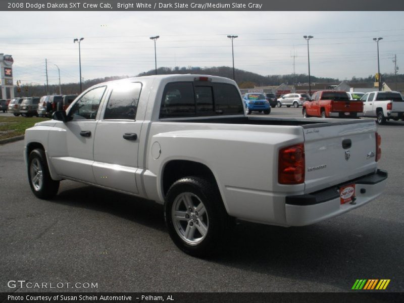 Bright White / Dark Slate Gray/Medium Slate Gray 2008 Dodge Dakota SXT Crew Cab