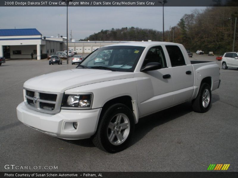 Bright White / Dark Slate Gray/Medium Slate Gray 2008 Dodge Dakota SXT Crew Cab
