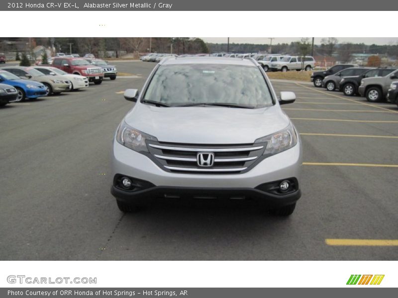 Alabaster Silver Metallic / Gray 2012 Honda CR-V EX-L