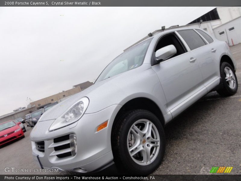 Crystal Silver Metallic / Black 2008 Porsche Cayenne S