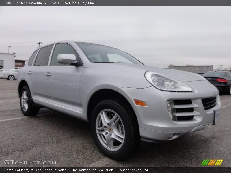Crystal Silver Metallic / Black 2008 Porsche Cayenne S