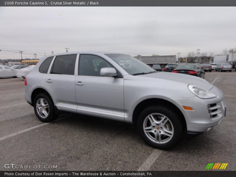 Crystal Silver Metallic / Black 2008 Porsche Cayenne S