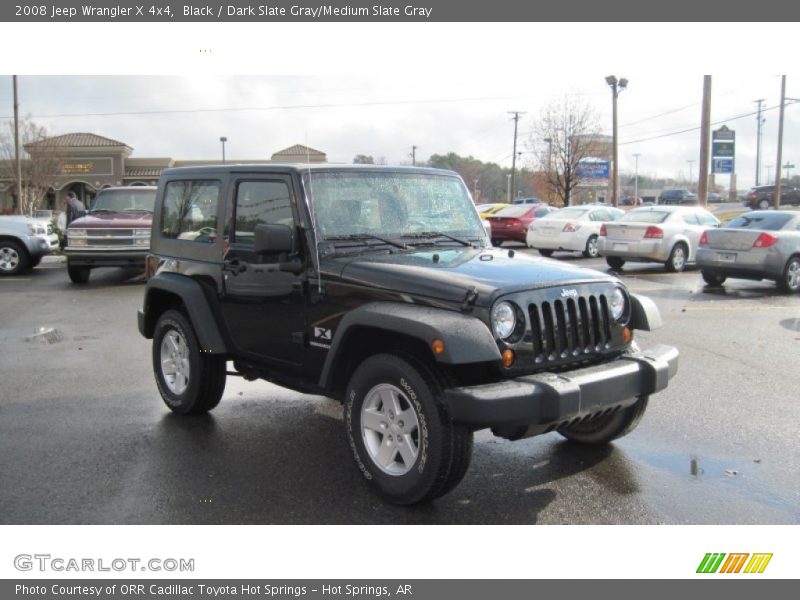 Black / Dark Slate Gray/Medium Slate Gray 2008 Jeep Wrangler X 4x4