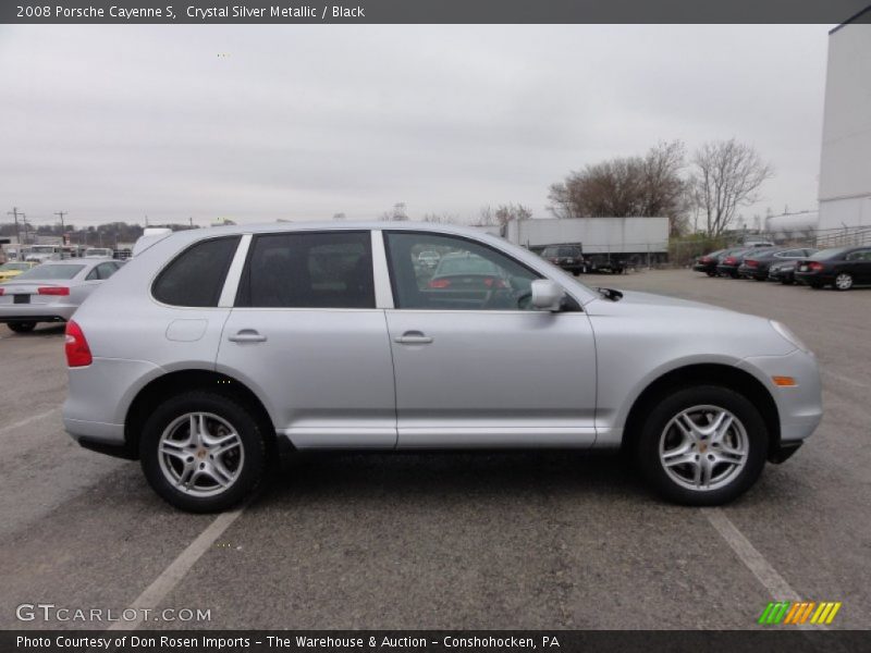 Crystal Silver Metallic / Black 2008 Porsche Cayenne S