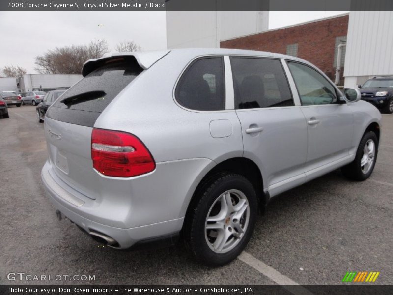 Crystal Silver Metallic / Black 2008 Porsche Cayenne S