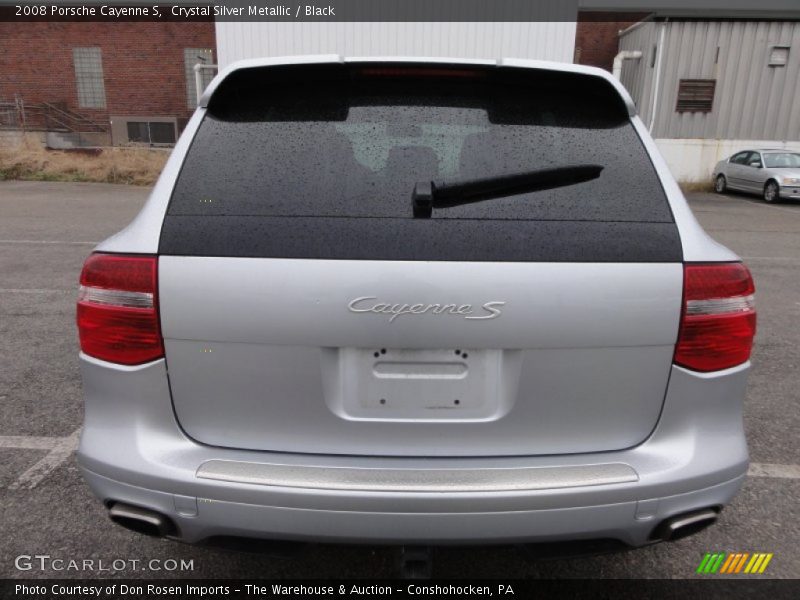 Crystal Silver Metallic / Black 2008 Porsche Cayenne S