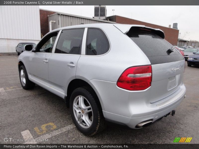 Crystal Silver Metallic / Black 2008 Porsche Cayenne S