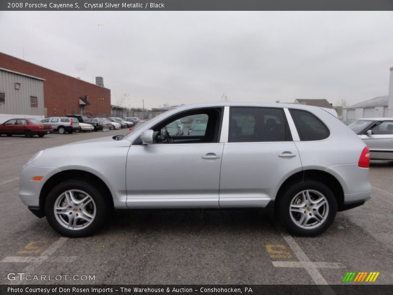 Crystal Silver Metallic / Black 2008 Porsche Cayenne S
