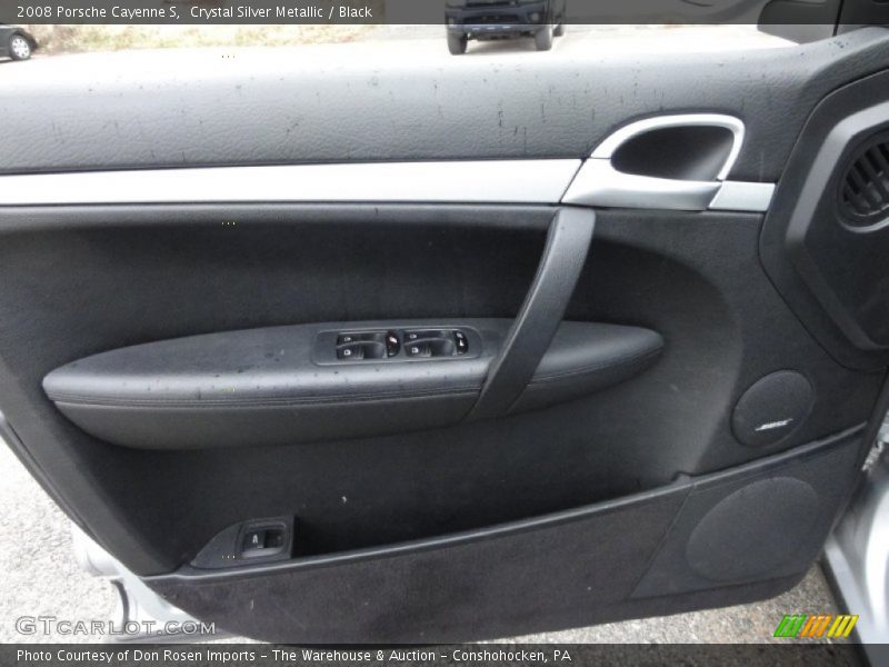 Crystal Silver Metallic / Black 2008 Porsche Cayenne S