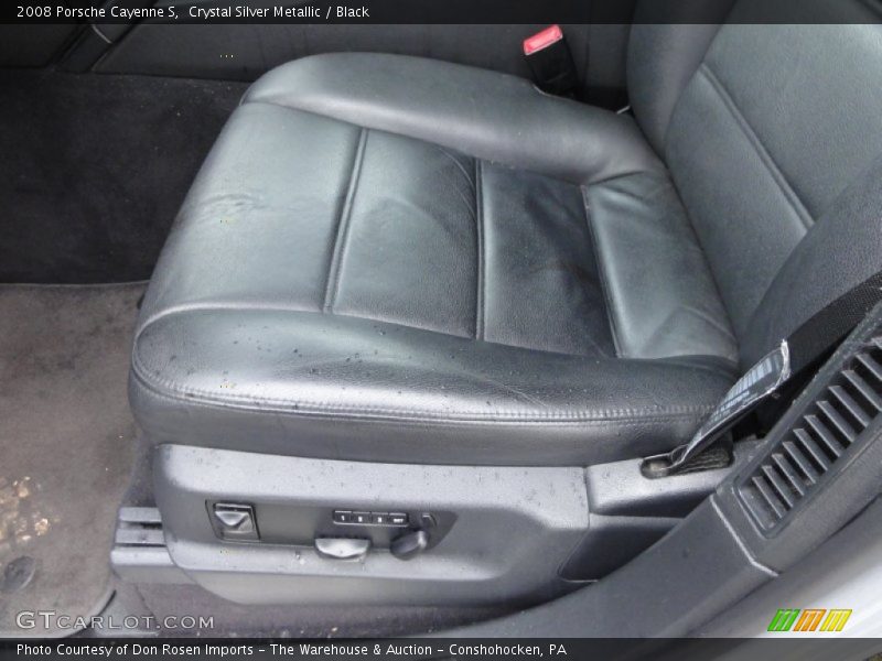 Crystal Silver Metallic / Black 2008 Porsche Cayenne S