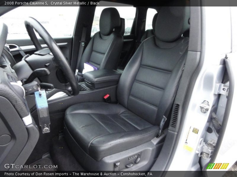 Crystal Silver Metallic / Black 2008 Porsche Cayenne S