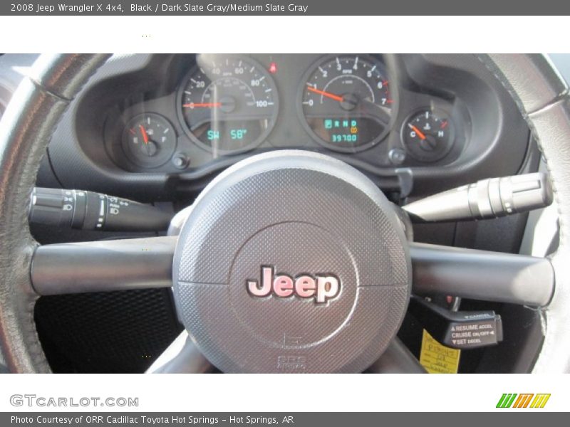 Black / Dark Slate Gray/Medium Slate Gray 2008 Jeep Wrangler X 4x4