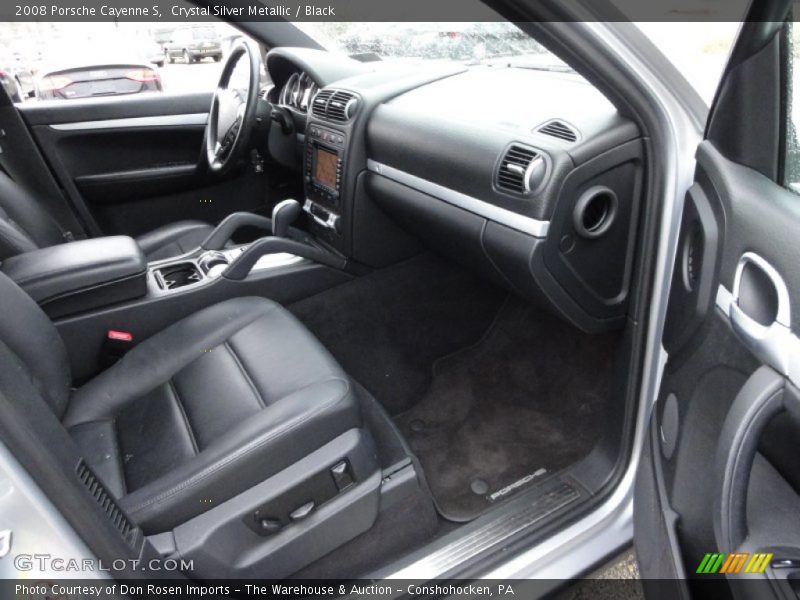 Crystal Silver Metallic / Black 2008 Porsche Cayenne S