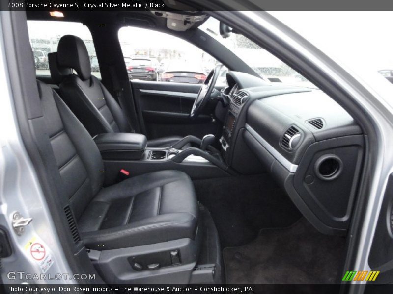 Crystal Silver Metallic / Black 2008 Porsche Cayenne S