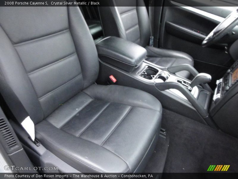Crystal Silver Metallic / Black 2008 Porsche Cayenne S