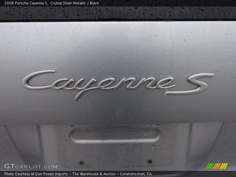 Crystal Silver Metallic / Black 2008 Porsche Cayenne S