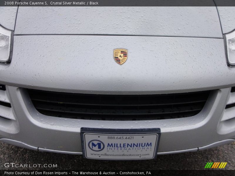 Crystal Silver Metallic / Black 2008 Porsche Cayenne S
