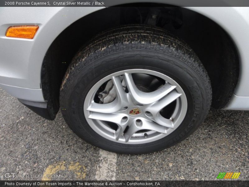 Crystal Silver Metallic / Black 2008 Porsche Cayenne S