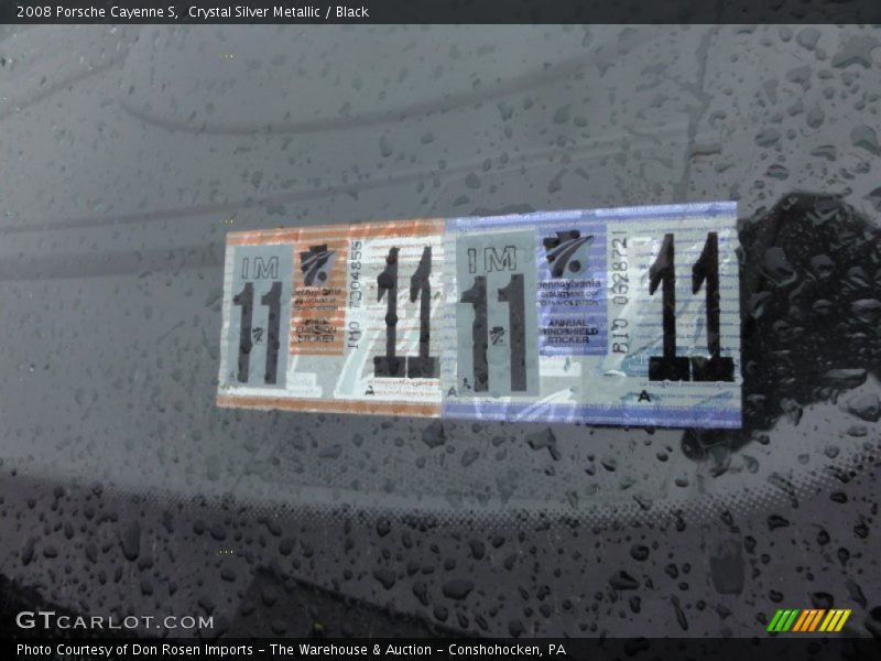 Crystal Silver Metallic / Black 2008 Porsche Cayenne S