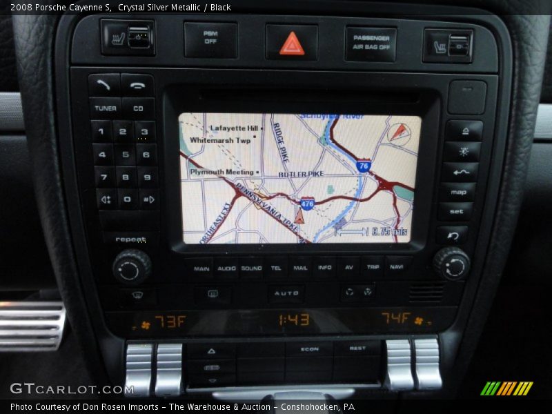 Crystal Silver Metallic / Black 2008 Porsche Cayenne S