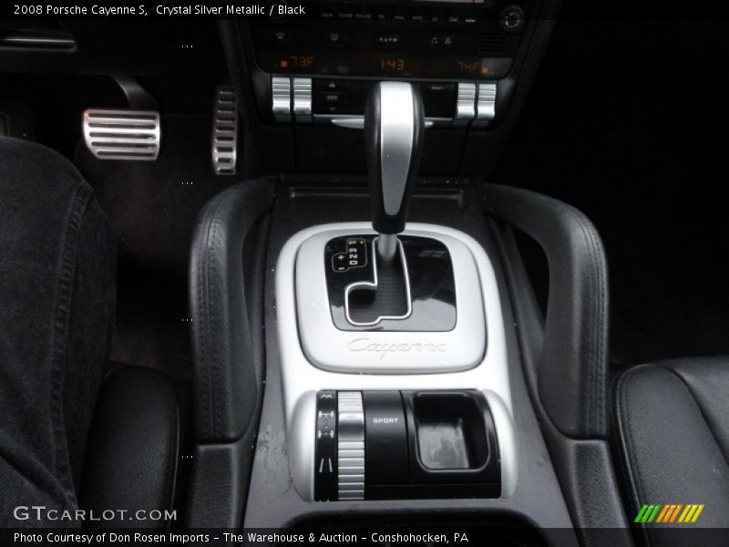 Crystal Silver Metallic / Black 2008 Porsche Cayenne S