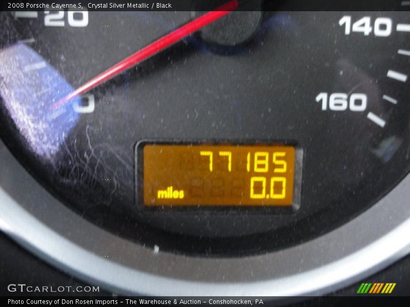 Crystal Silver Metallic / Black 2008 Porsche Cayenne S