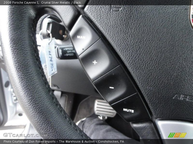 Crystal Silver Metallic / Black 2008 Porsche Cayenne S