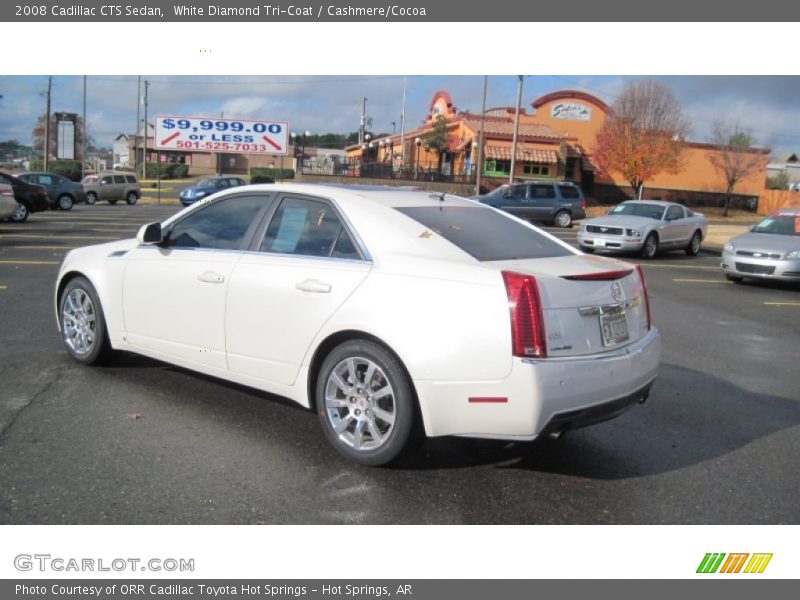 White Diamond Tri-Coat / Cashmere/Cocoa 2008 Cadillac CTS Sedan