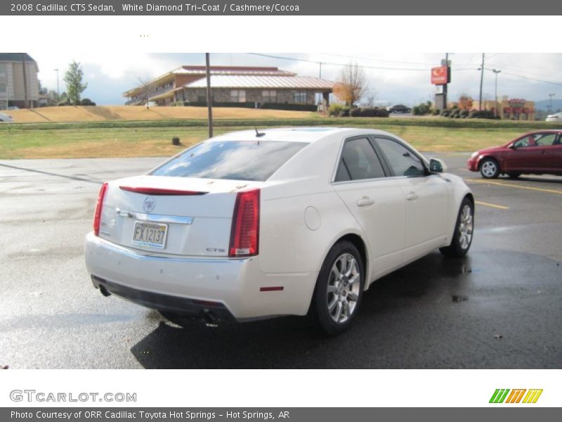 White Diamond Tri-Coat / Cashmere/Cocoa 2008 Cadillac CTS Sedan