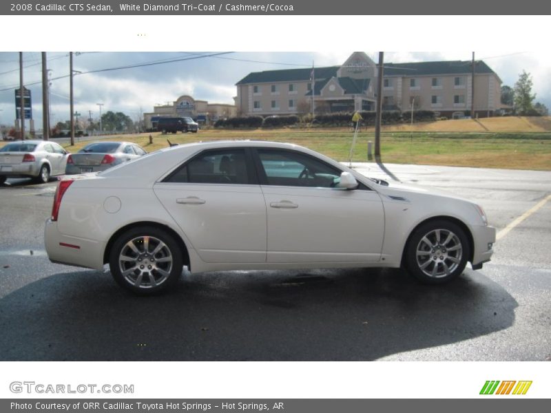 White Diamond Tri-Coat / Cashmere/Cocoa 2008 Cadillac CTS Sedan
