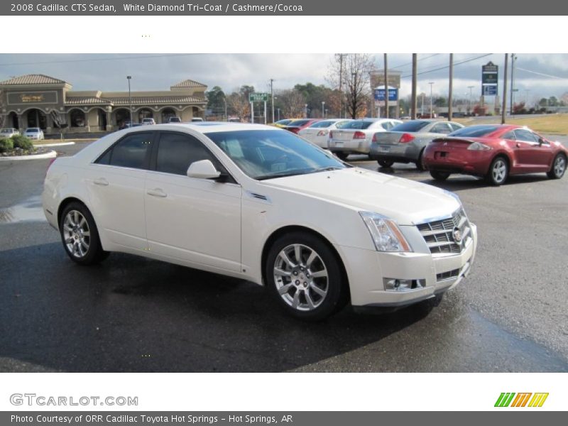 White Diamond Tri-Coat / Cashmere/Cocoa 2008 Cadillac CTS Sedan