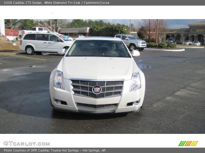 White Diamond Tri-Coat / Cashmere/Cocoa 2008 Cadillac CTS Sedan