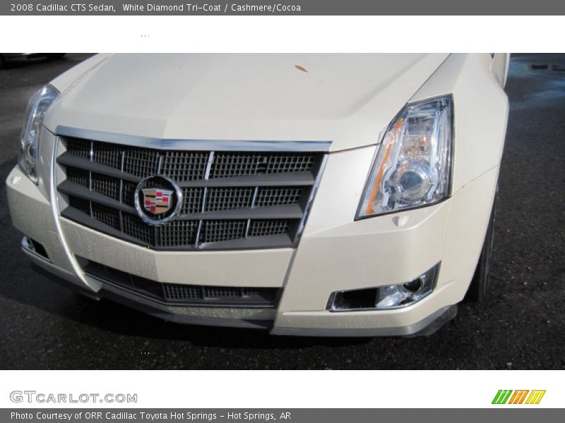 White Diamond Tri-Coat / Cashmere/Cocoa 2008 Cadillac CTS Sedan