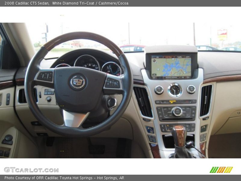 White Diamond Tri-Coat / Cashmere/Cocoa 2008 Cadillac CTS Sedan
