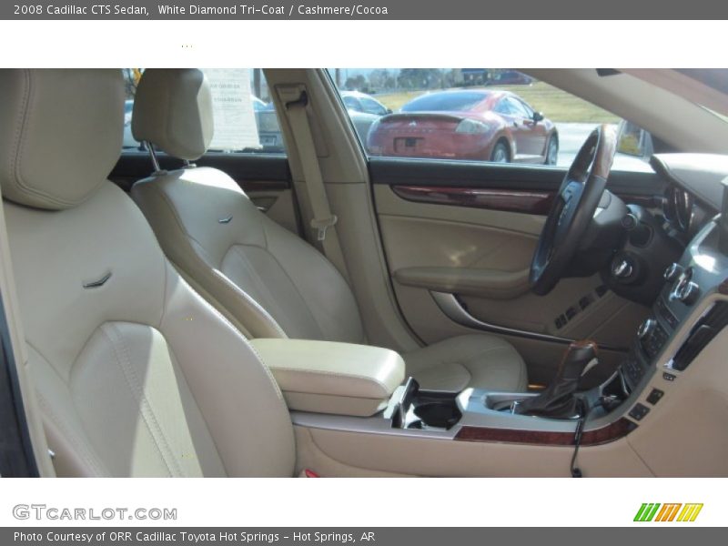 White Diamond Tri-Coat / Cashmere/Cocoa 2008 Cadillac CTS Sedan