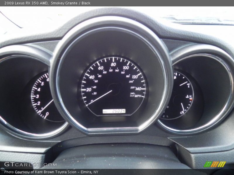 Smokey Granite / Black 2009 Lexus RX 350 AWD