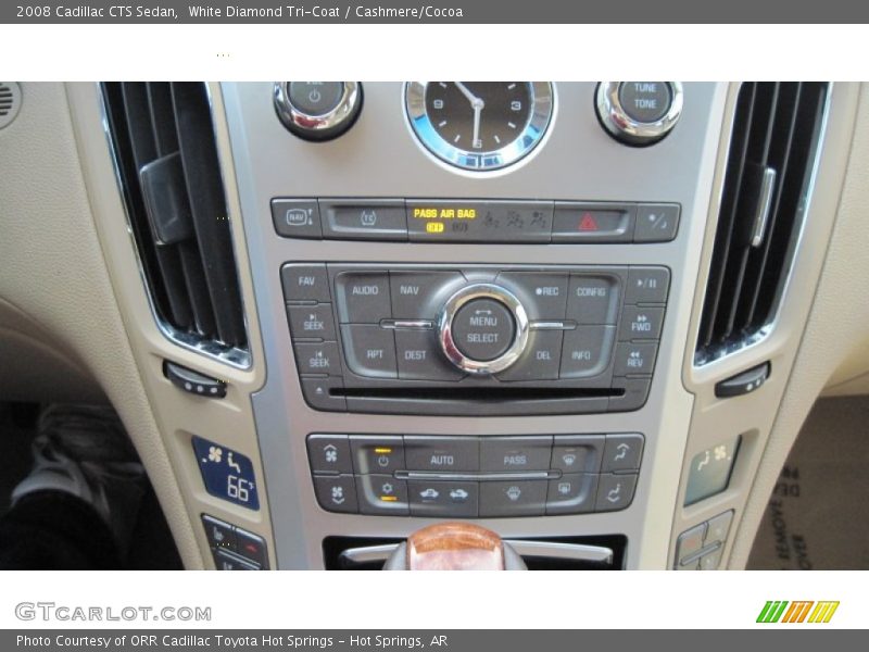 White Diamond Tri-Coat / Cashmere/Cocoa 2008 Cadillac CTS Sedan