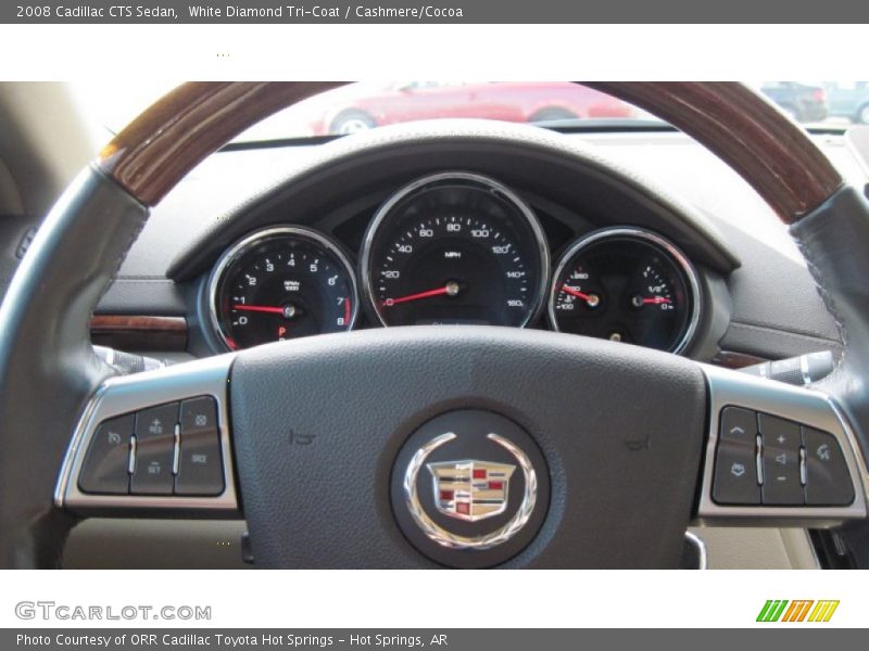 White Diamond Tri-Coat / Cashmere/Cocoa 2008 Cadillac CTS Sedan