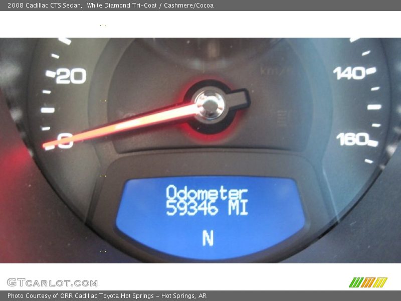 White Diamond Tri-Coat / Cashmere/Cocoa 2008 Cadillac CTS Sedan