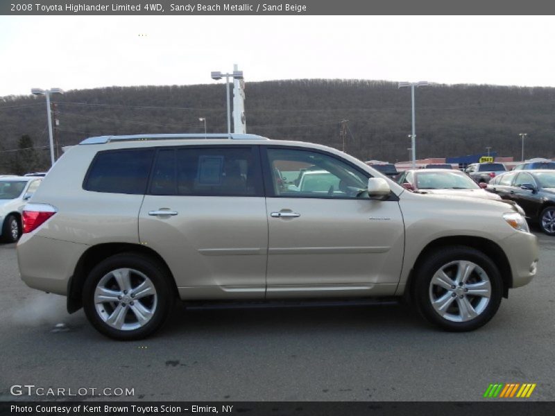Sandy Beach Metallic / Sand Beige 2008 Toyota Highlander Limited 4WD