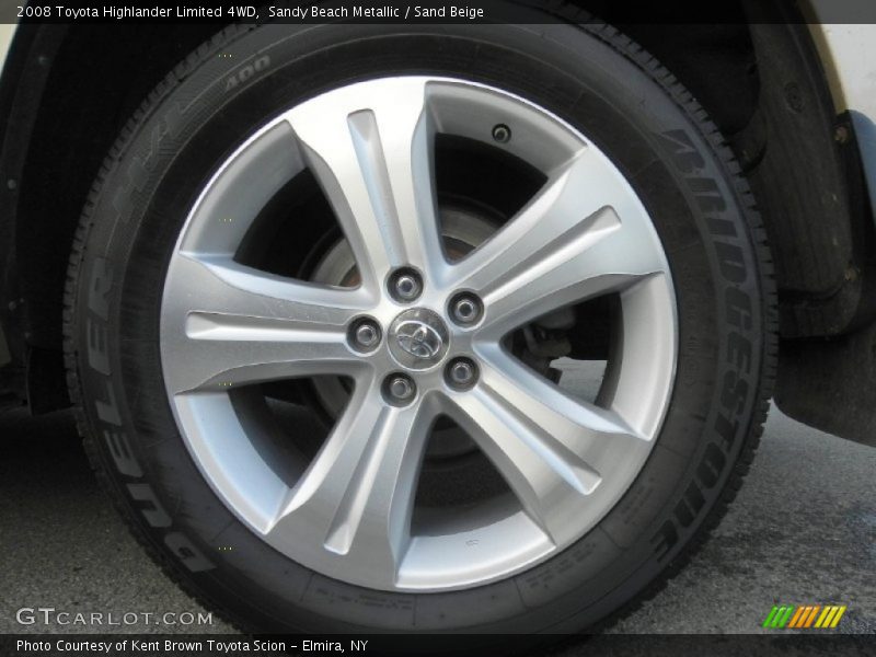 Sandy Beach Metallic / Sand Beige 2008 Toyota Highlander Limited 4WD