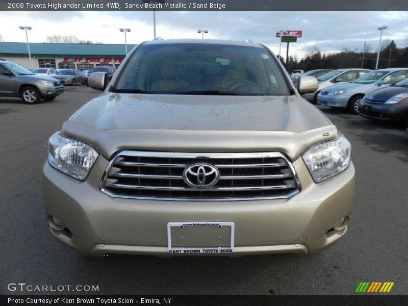 Sandy Beach Metallic / Sand Beige 2008 Toyota Highlander Limited 4WD